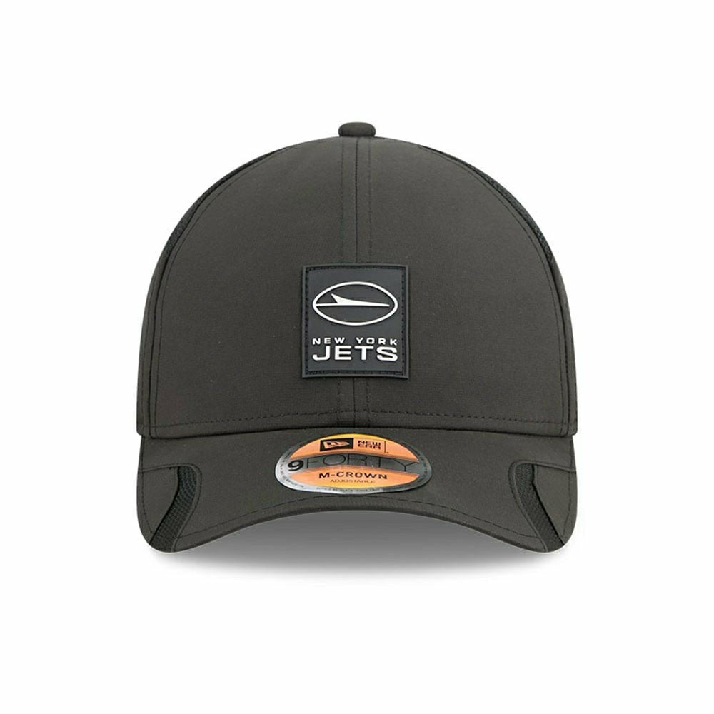 New York Jets 2025 NFL On-Field Sideline 9FORTY M-Crown Cap Black - Taass for sale