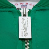 Philadelphia Eagles Throw it Back Heavyweight Satin NFL Jacket Green - Taass on sale