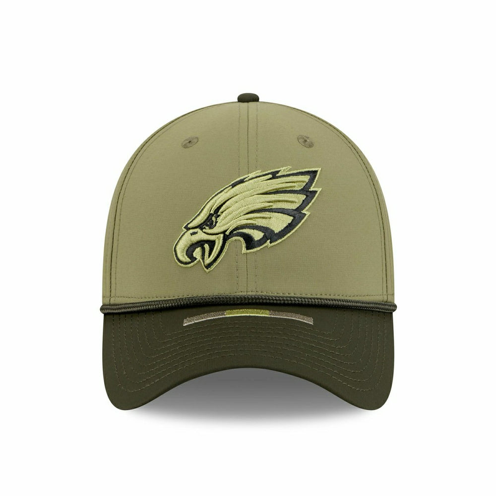 Philadelphia Eagles 2025 NFL Salute to Service 39THIRTY Flex Cap Olive - Taass discount