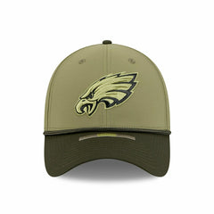 Philadelphia Eagles 2025 NFL Salute to Service 39THIRTY Flex Cap Olive - Taass discount