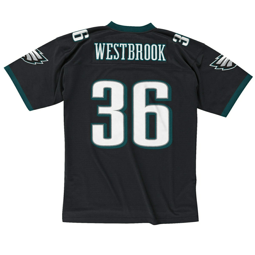 Brian Westbrook #36 Philadelphia Eagles Mitchell & Ness Throwback NFL Jersey Black - Taass discount