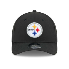 Pittsburgh Steelers NFL Team Logo New Era 9FORTY M-Crown Snapback Cap Black - Taass discount