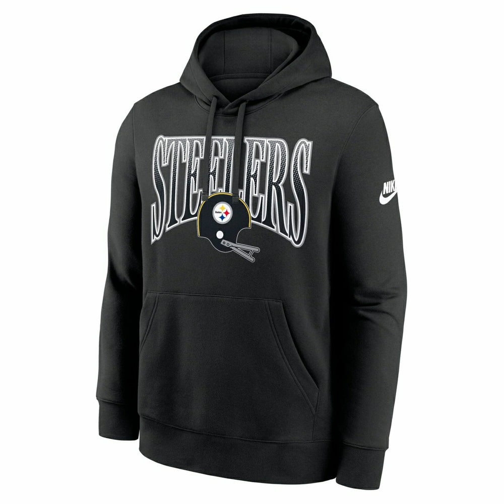 Pittsburgh Steelers Throwback Full Blitz Club NFL Hoodie Black - Taass US