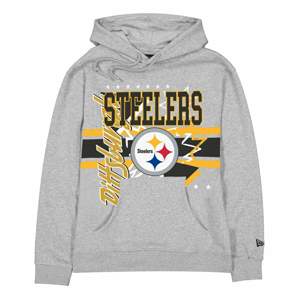 Pittsburgh Steelers Sport Classics Oversized NFL Hoodie Gray - Taass US
