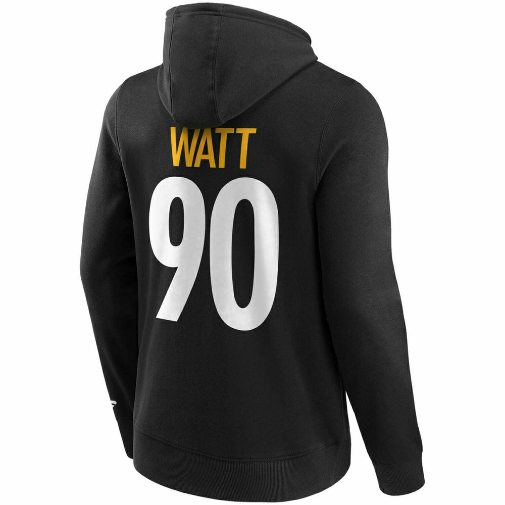 T. J. Watt #90 Pittsburgh Steelers Player NFL Hoodie Black - Taass on sale