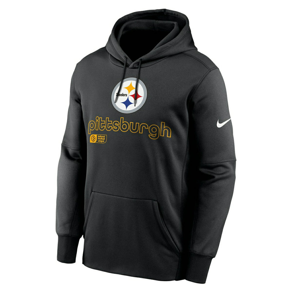 Pittsburgh Steelers Peformance Nike Therma-FIT NFL Hoodie Black - Taass discount