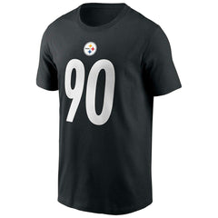 T.J. Watt #90 Pittsburgh Steelers Nike Player NFL T-Shirt Black - Taass on sale