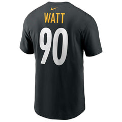T.J. Watt #90 Pittsburgh Steelers Nike Player NFL T-Shirt Black - Taass on sale