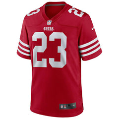 Christian McCaffrey #23 San Francisco 49ers Nike Game NFL Jersey Red - Taass Online