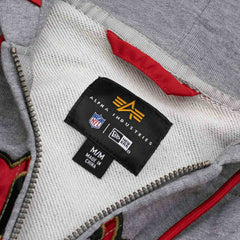 San Francisco 49ers Alpha Industries MA-1 NFL Full-Zip Fleece Jacket - Taass for sale