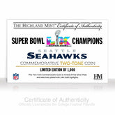 Seattle Seahawks Super Bowl LX Champions Gold & Silver 2-Tone Coin - Taass outlet