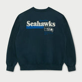 Seattle Seahawks L&L '96 Classics NFL Crew Sweater Navy - Taass sale