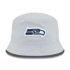 Seattle Seahawks 2025 NFL Training Camp New Era Stretch Bucket Hat CW Gray - Taass Online