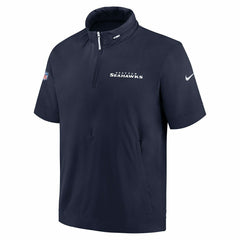 Seattle Seahawks 2024 NFL Sideline Nike Lightweight Coach Jacket Navy - Taass US