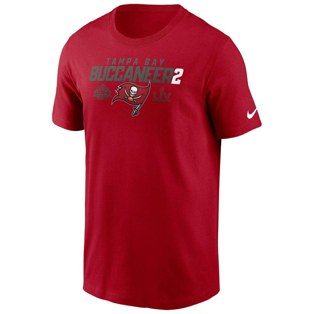 Tampa Bay Buccaneers Super Bowl Nike Essential NFL T-Shirt Red - Taass discount