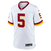 Jayden Daniels #5 Washington Commanders Game NFL Jersey White - Taass for sale