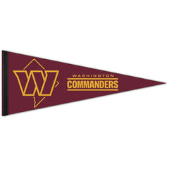 Washington Commanders State Logo Premium NFL Pennant - Taass for sale