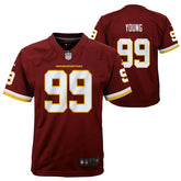 Chase Young #99 Washington Football Team Nike Game NFL Jersey Red (YOUTH) - Taass outlet
