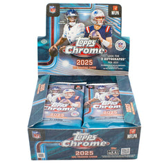 2025 Topps Chrome Football NFL Hobby Jumbo Pack - Taass sale