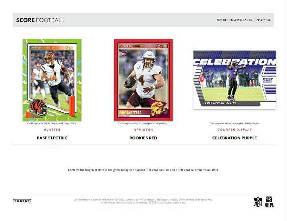 2025 Panini Score Football NFL Mega Box - Taass discount