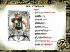 2024 Topps Resurgence Football Mega Box - Taass outlet