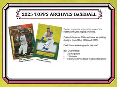2025 Topps Archives Baseball MLB Hobby Pack - Taass discount