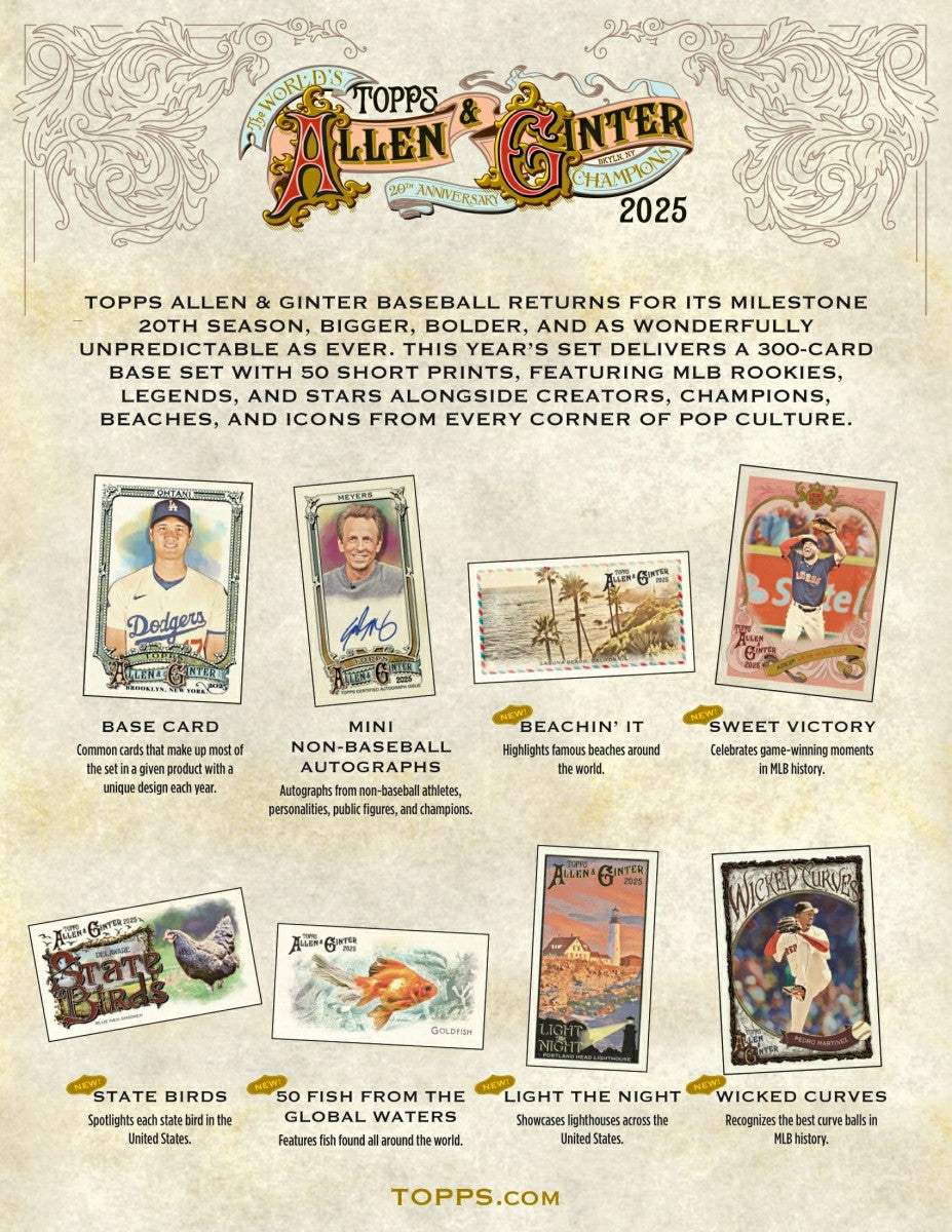 2025 Topps Allen & Ginter Baseball MLB Blaster Box - Taass discount