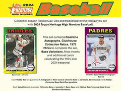 2024 Topps Heritage High Number Baseball MLB Blaster Box - Taass Online