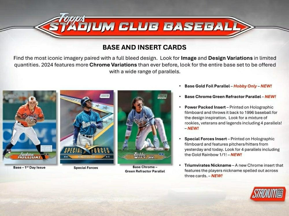 2024 Topps Stadium Club Baseball MLB Blaster Box - Taass outlet