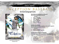 2023 Topps Inception Baseball MLB Hobby Box - Taass for sale
