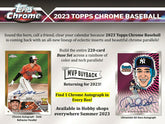 2023 Topps Chrome Baseball MLB Hobby Box - Taass outlet