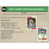 2023 Topps Heritage Baseball Blaster Box - Taass on sale