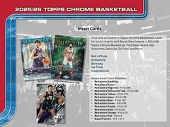 2025/26 Topps Chrome NBA Basketball Blaster Box - Taass discount