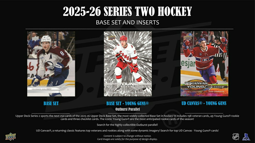 2025/26 Upper Deck Series 2 Hockey NHL Retail Tin - Taass outlet