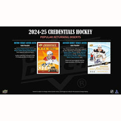 2024/25 Upper Deck Credentials Hockey NHL Hobby Box - Taass Online
