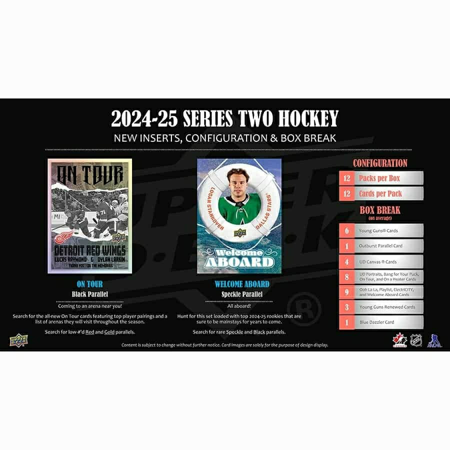 2024/25 Upper Deck Series 2 Hockey NHL Hobby Box - Taass Online