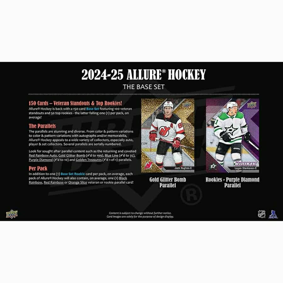 2024/25 Upper Deck Allure Hockey NHL Hobby Box - Taass outlet
