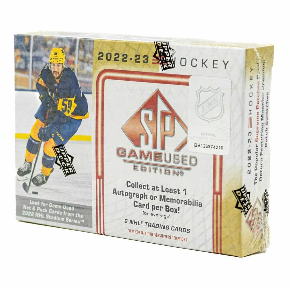 2022/23 Upper Deck SP Game Used NHL Hockey Hobby Box - Taass outlet