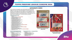 2025/26 Topps Chrome Premier League Soccer EPL Hobby Pack - Taass on sale