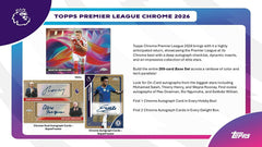 2025/26 Topps Chrome Premier League Soccer EPL Hobby Box - Taass sale