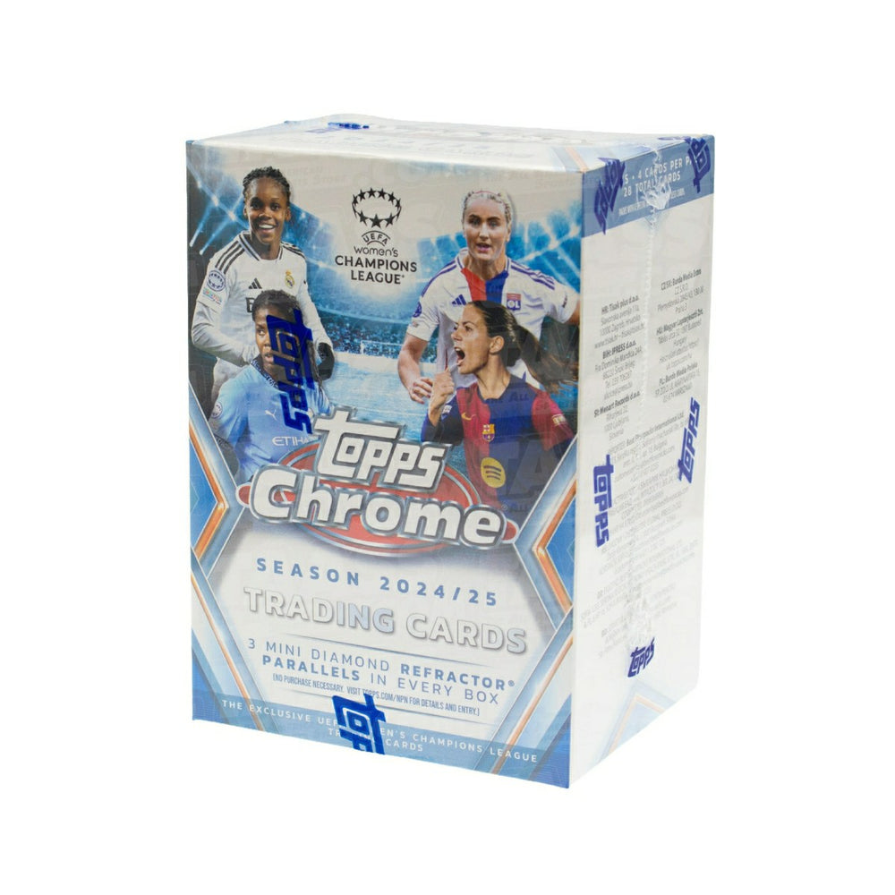 2024/25 Topps Chrome UEFA Women's Champions League Football Blaster Box - Taass Online