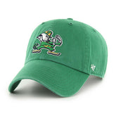 Notre Dame Fighting Irish '47 Clean Up Adjustable NCAA Cap Kelly Green - Taass on sale