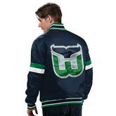 Hartford Whalers Starter Vintage Diveplay NHL Varsity Jacket - Taass US