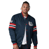Gonzaga Bulldogs Starter Scout Varsity NCAA Jacket Navy - Taass outlet