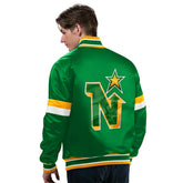 Minnesota North Stars Starter Vintage Diveplay NHL Varsity Jacket - Taass Online