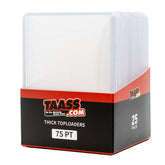 Toploaders 3 x 4" Thick - 75 pt (25/Pack) - Taass discount