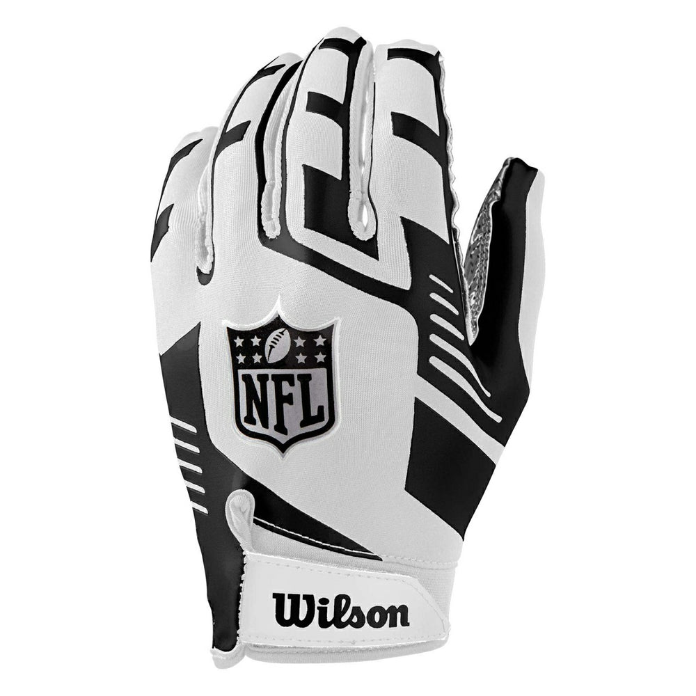 Wilson Stretch-Fit NFL Receivers Gloves White - Taass sale
