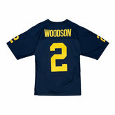 Charles Woodson #2 Michigan Wolverines 1997 Mitchell & Ness Legacy NCAA Jersey Navy - Taass US