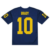 Tom Brady #10 Michigan Wolverines 1999 Legacy NCAA Jersey Navy - Taass on sale