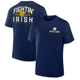 Notre Dame Fighting Irish Defender Cotton NCAA T-Shirt Navy - Taass discount